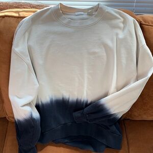 Levi's women’s Cream and Black Ombre Crewneck Sweater
